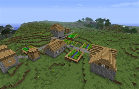 minecraft village distance
